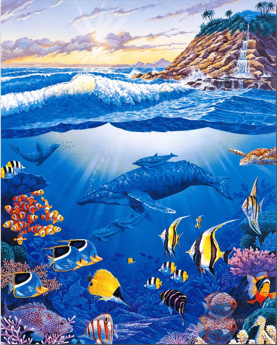 ocean life seabed Oil Paintings